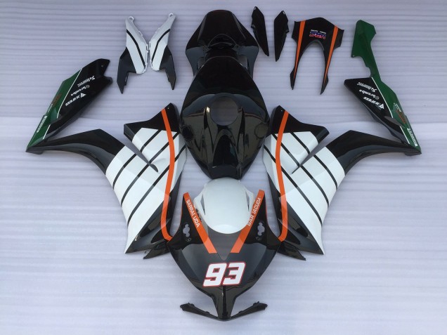 93 Baracuda Blanco & Negro 12-16 CBR1000RR Carenado 93 Baracuda Blanco & Negro 12-16 CBR1000RR Carenado