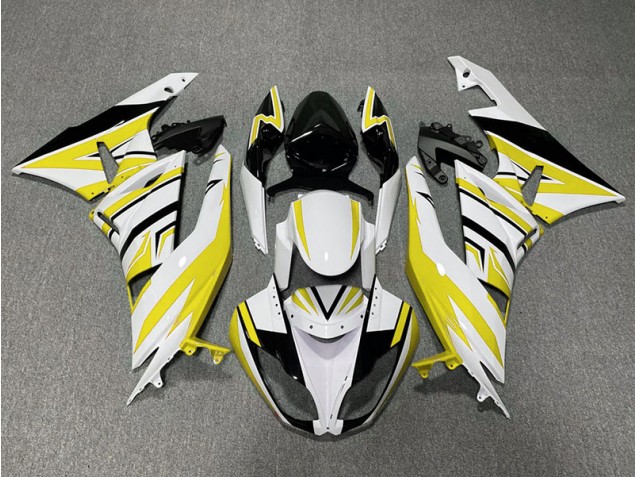 Amarillo Blanco & Negro Zag 09-12 ZX6R Carenado