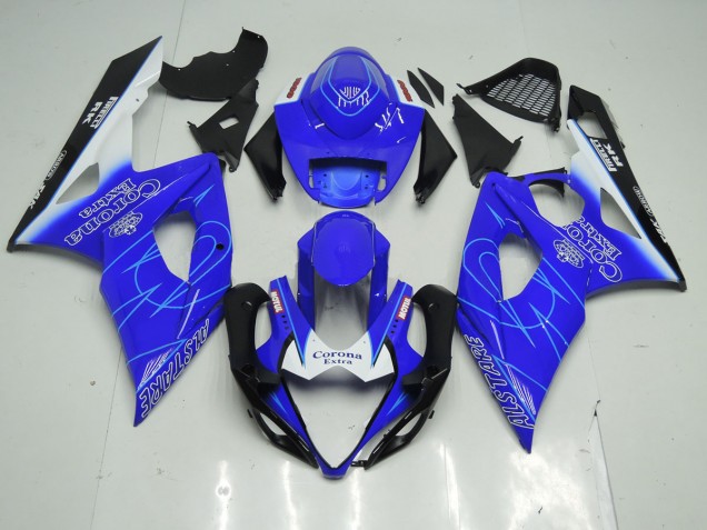Azul & Blanco Corona 05-06 GSXR 1000 Carenado Azul & Blanco Corona 05-06 GSXR 1000 Carenado