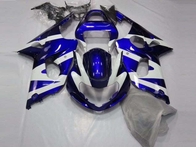 Azul Brillante & Blanco 00-02 GSXR 1000 Carenado Azul Brillante & Blanco 00-02 GSXR 1000 Carenado
