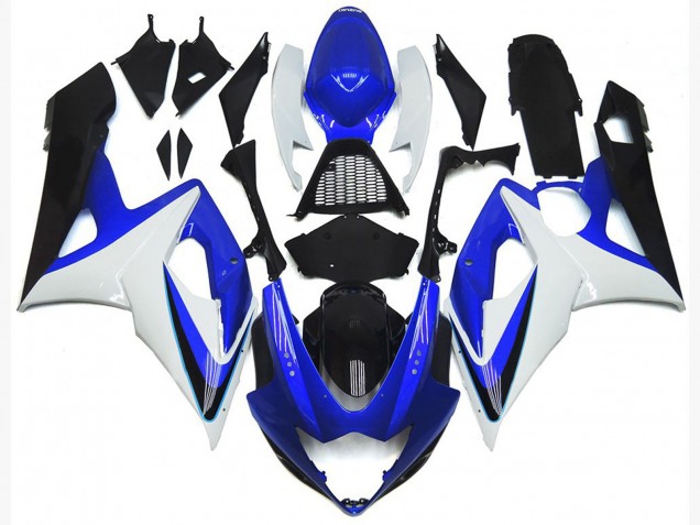 Azul Brillante & Blanco 05-06 GSXR 1000 Carenado Azul Brillante & Blanco 05-06 GSXR 1000 Carenado