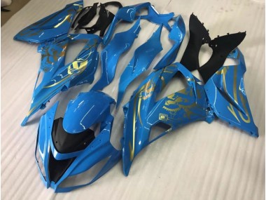 Azul Brillante Con Oro 16-19 ZX10R Carenado