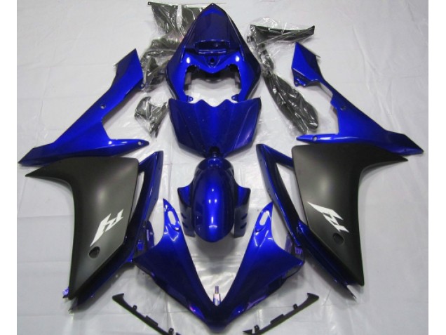 Azul Brillante & Negro 07-08 R1 Carenado Azul Brillante & Negro 07-08 R1 Carenado