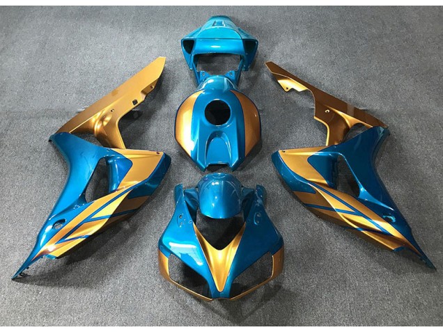 Azul Claro & Dorado 06-07 CBR1000RR Carenado Azul Claro & Dorado 06-07 CBR1000RR Carenado