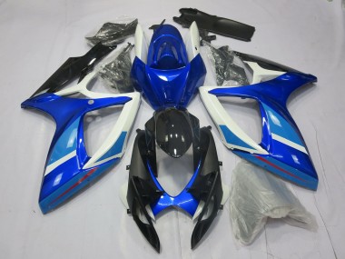 Azul Claro & Oscuro 06-07 GSXR 600-750 Carenado
