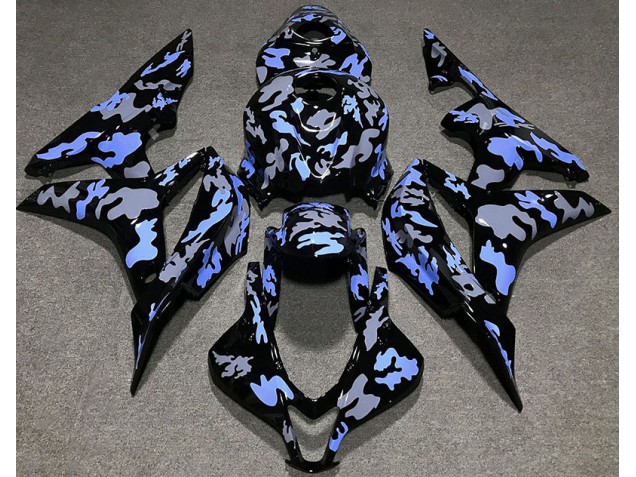 Azul & Gris Camuflaje 07-08 CBR600RR Carenado