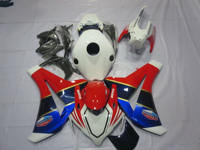 Blanco Azul & Rojo 08-11 CBR1000RR Carenado Blanco Azul & Rojo 08-11 CBR1000RR Carenado