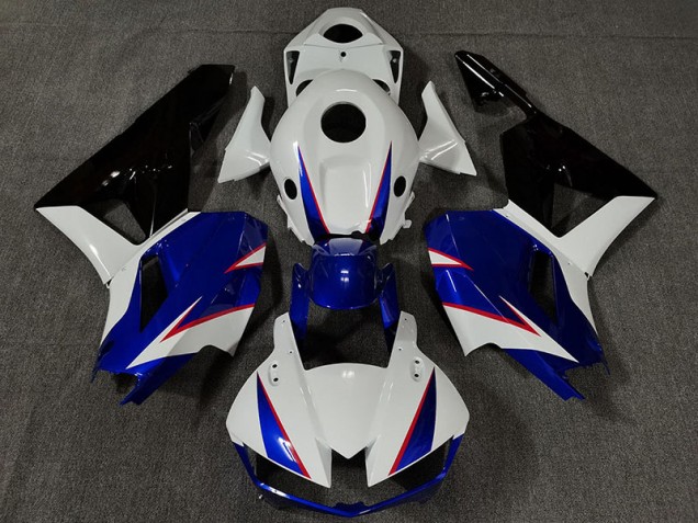 Blanco Brillante & Azul Intenso 13-23 CBR600RR Carenado Blanco Brillante & Azul Intenso 13-23 CBR600RR Carenado