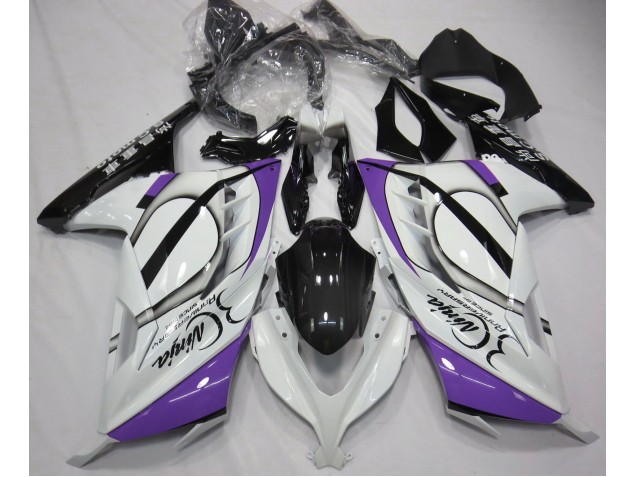 Blanco Brillante & Morado 13-18 Ninja 300 Carenado