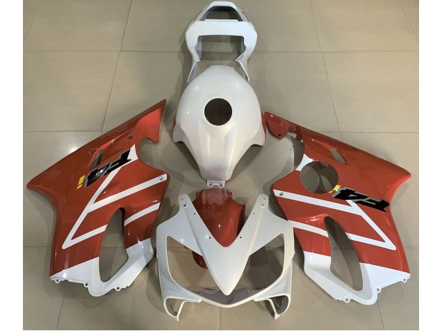 Blanco Brillante & Naranja 01-03 CBR600 F4i Carenado Blanco Brillante & Naranja 01-03 CBR600 F4i Carenado