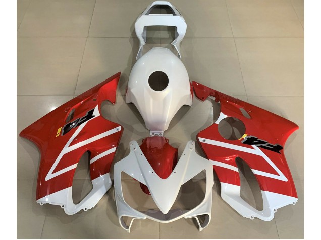 Blanco Brillante & Rojo 01-03 CBR600 F4i Carenado Blanco Brillante & Rojo 01-03 CBR600 F4i Carenado