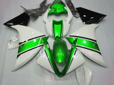 Blanco Brillante & Verde Metalizado 09-11 R1 Carenado