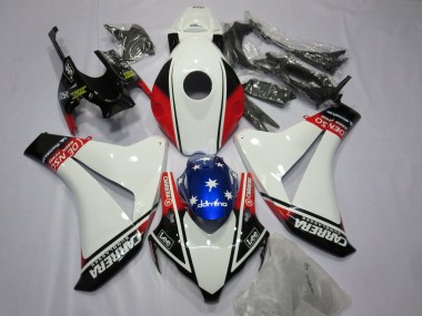 Blanco Carrera 08-11 CBR1000RR Carenado