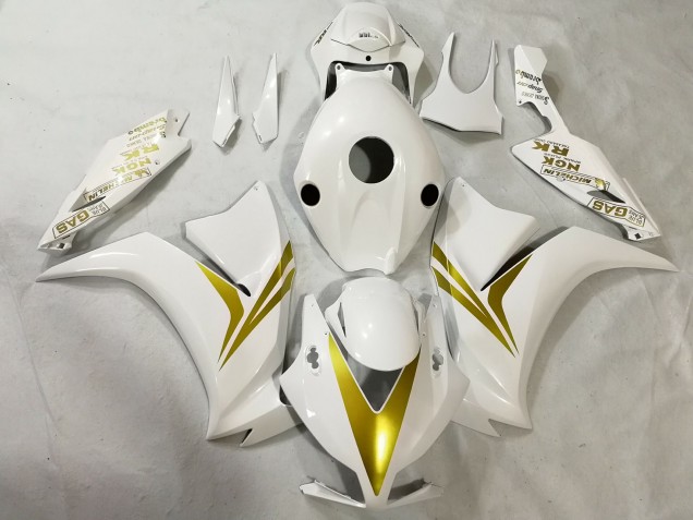 Blanco & Dorado 12-16 CBR1000RR Carenado Blanco & Dorado 12-16 CBR1000RR Carenado