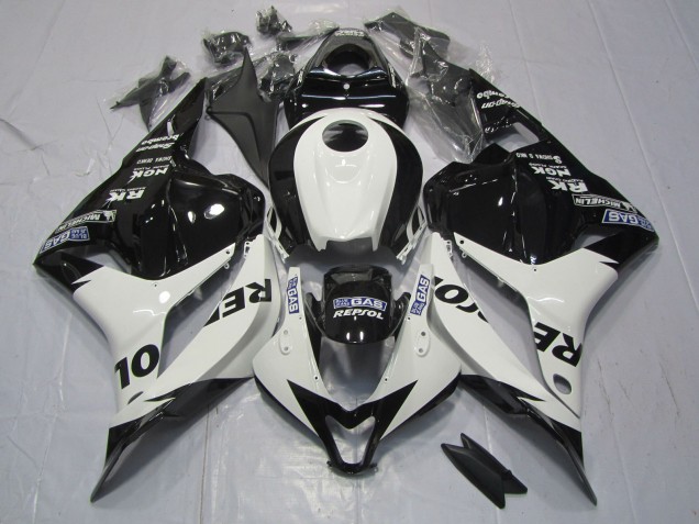 Blanco & Negro Repsol 09-12 CBR600RR Carenado