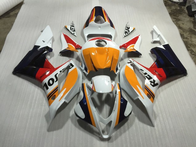 Blanco Personalizado Repsol 07-08 CBR600RR Carenado Blanco Personalizado Repsol 07-08 CBR600RR Carenado