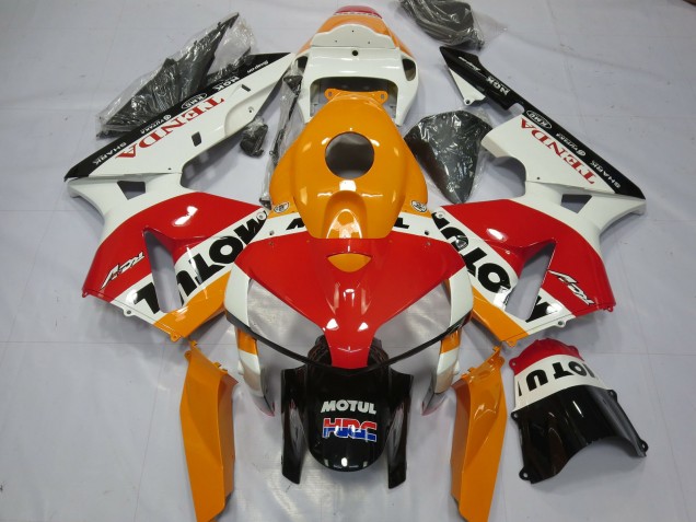 Blanco Repsol 05-06 CBR600RR Carenado Blanco Repsol 05-06 CBR600RR Carenado