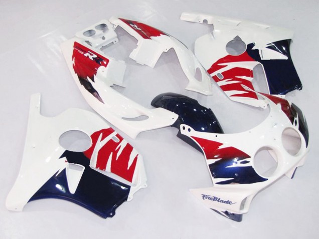Blanco Rojo & Azul 90-98 CBR250RR Carenado Blanco Rojo & Azul 90-98 CBR250RR Carenado