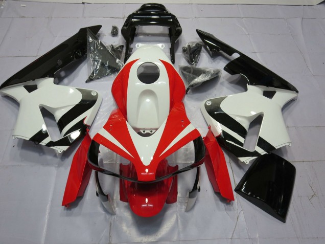 Blanco Rojo & Negro OEM 03-04 CBR600RR Carenado
