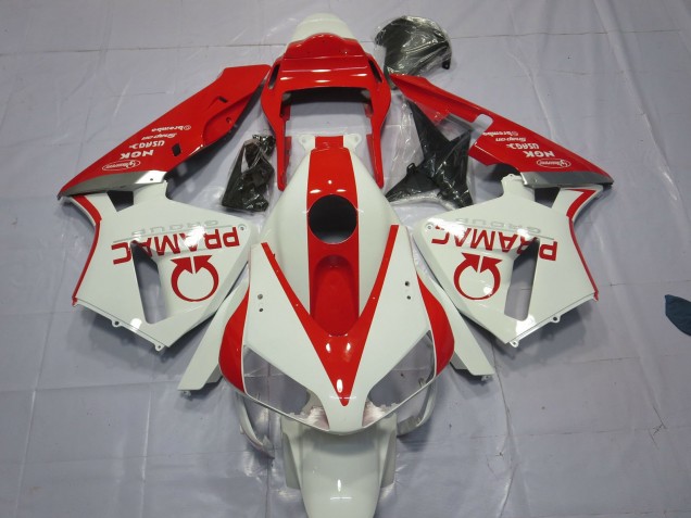 Blanco & Rojo Pramac 03-04 CBR600RR Carenado Blanco & Rojo Pramac 03-04 CBR600RR Carenado