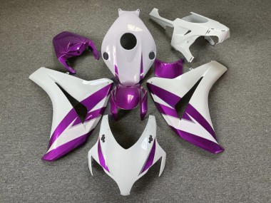 Borde Blanco Brillante & Morado 08-11 CBR1000RR Carenado