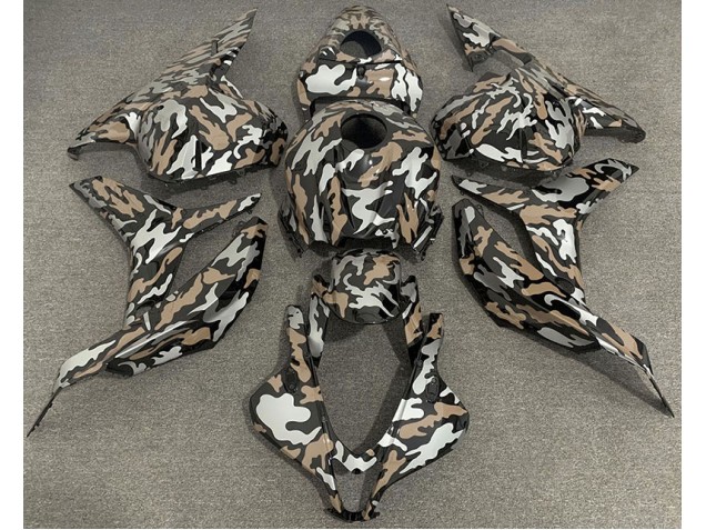 Bronceado & Plateado Camuflaje 09-12 CBR600RR Carenado