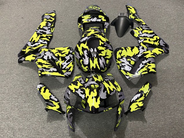Camuflaje & Amarillo Neón 05-06 CBR600RR Carenado Camuflaje & Amarillo Neón 05-06 CBR600RR Carenado