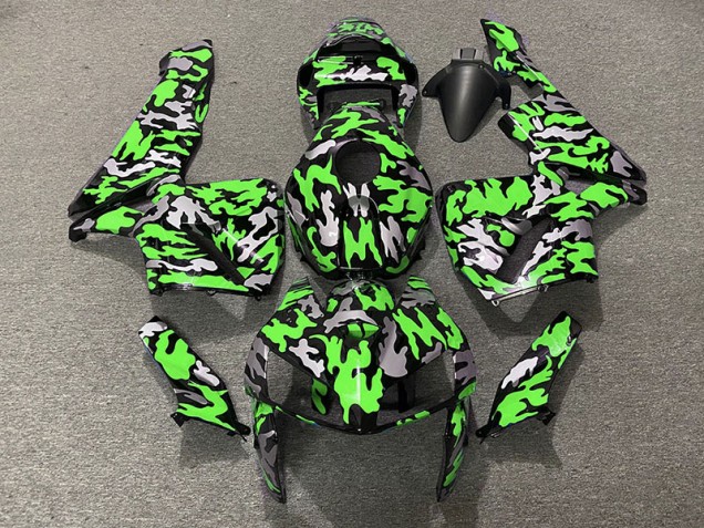 Camuflaje & Verde 05-06 CBR600RR Carenado Camuflaje & Verde 05-06 CBR600RR Carenado
