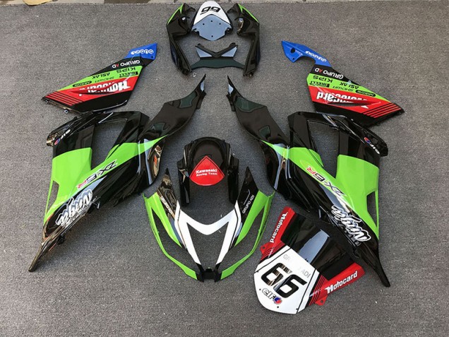 Carreras Estilo Verde 13-18 ZX6R Carenado Carreras Estilo Verde 13-18 ZX6R Carenado