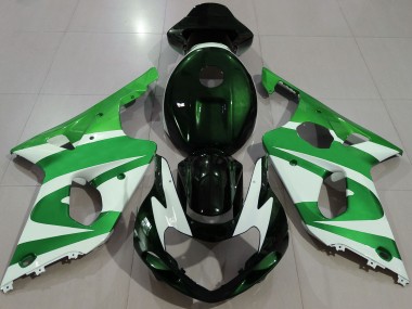 De Color Verde Oscuro 00-02 GSXR 1000 Carenado