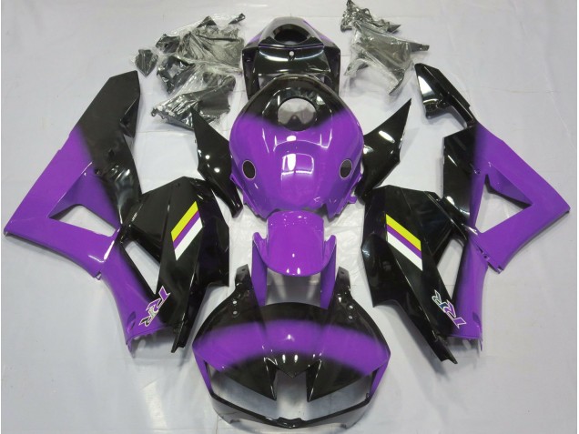 Desvanecimiento Morado Brillante & Negro 13-23 CBR600RR Carenado Desvanecimiento Morado Brillante & Negro 13-23 CBR600RR Carenado