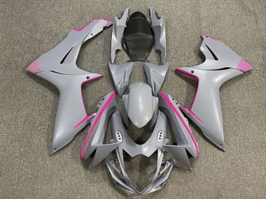 Detalles En Gris Nardo Mate & Rosa 11-24 GSXR 600-750 Carenado