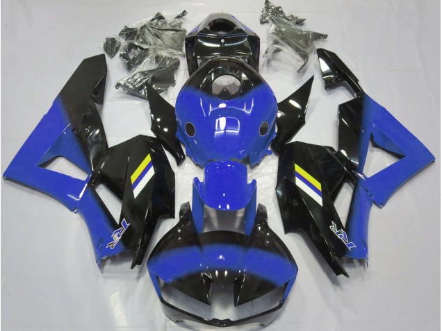 Diseño Azul Brillante & Negro 13-23 CBR600RR Carenado Diseño Azul Brillante & Negro 13-23 CBR600RR Carenado