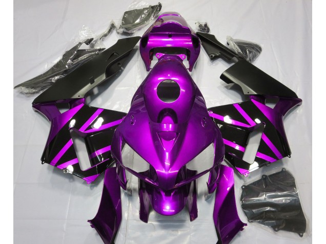 Diseño Morado & Negro Brillante 05-06 CBR600RR Carenado Diseño Morado & Negro Brillante 05-06 CBR600RR Carenado