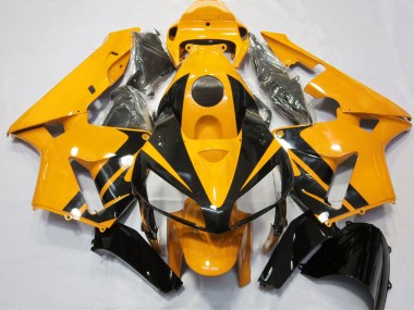 Diseño Naranja Brillante & Negro Brillante 05-06 CBR600RR Carenado
