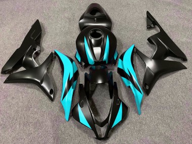 Diseño Negro Mate & Cian 07-08 CBR600RR Carenado