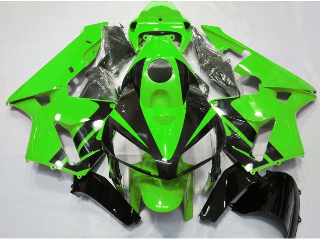 Diseño Verde & Negro Brillante 05-06 CBR600RR Carenado
