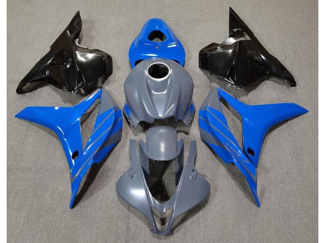 Doble Azul Sobre Gris 09-12 CBR600RR Carenado Doble Azul Sobre Gris 09-12 CBR600RR Carenado