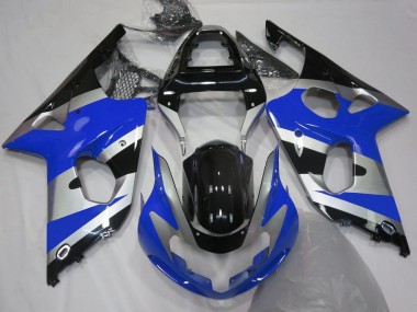 Estilo Azul Plateado OEM 00-02 GSXR 1000 Carenado