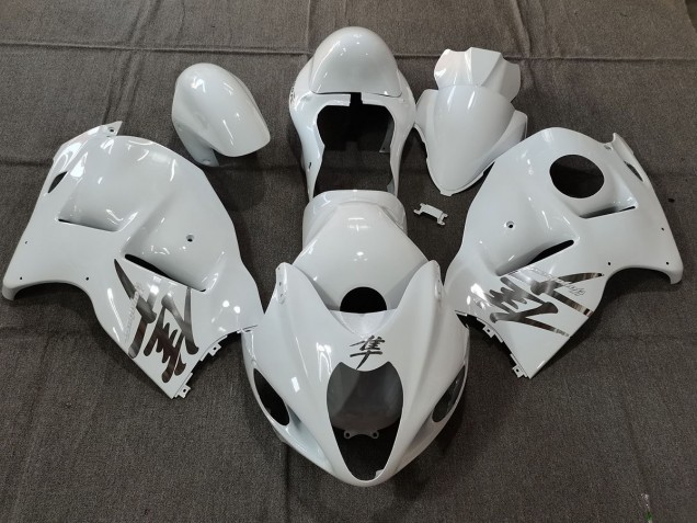 Estilo Blanco Brillante OEM Con Calcomanías Plateadas 97-07 GSXR 1300 Carenado Estilo Blanco Brillante OEM Con Calcomanías Plateadas 97-07 GSXR 1300 Carenado