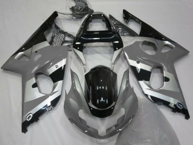 Estilo Gris Plateado OEM 00-02 GSXR 1000 Carenado