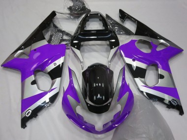 Estilo Morado Plateado OEM 00-02 GSXR 1000 Carenado