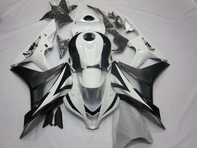 Estilo Personalizado OEM Blanco & Negro 07-08 CBR600RR Carenado Estilo Personalizado OEM Blanco & Negro 07-08 CBR600RR Carenado