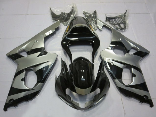 Estilo Plateado & Negro OEM 00-02 GSXR 1000 Carenado Estilo Plateado & Negro OEM 00-02 GSXR 1000 Carenado