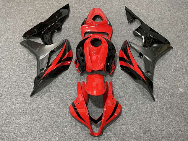 Estilo Rojo OEM & Gris 07-08 CBR600RR Carenado Estilo Rojo OEM & Gris 07-08 CBR600RR Carenado
