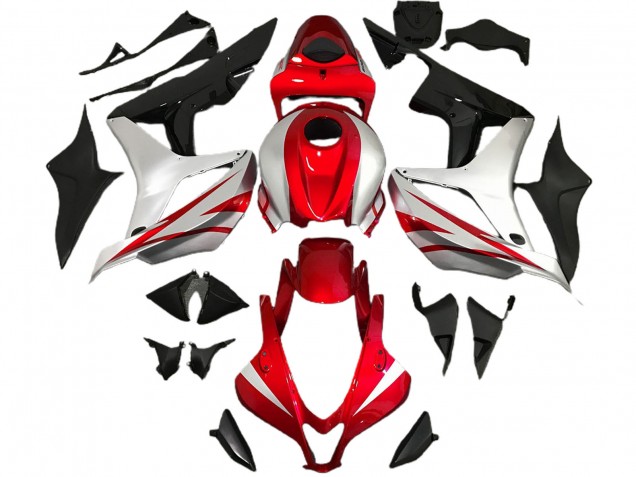 Estilo Rojo & Plateado OEM 07-08 CBR600RR Carenado Estilo Rojo & Plateado OEM 07-08 CBR600RR Carenado