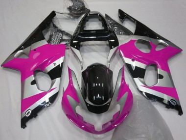 Estilo Rosa Plateado OEM 00-02 GSXR 1000 Carenado