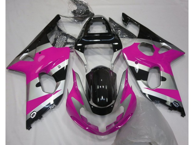 Estilo Rosa Plateado OEM 00-02 GSXR 1000 Carenado