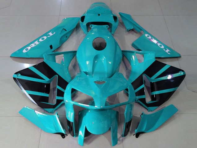 Estilo Verde Azulado OEM 05-06 CBR600RR Carenado
