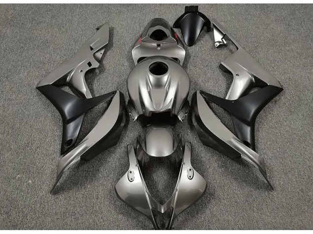Gris Brillante & Negro 07-08 CBR600RR Carenado Gris Brillante & Negro 07-08 CBR600RR Carenado